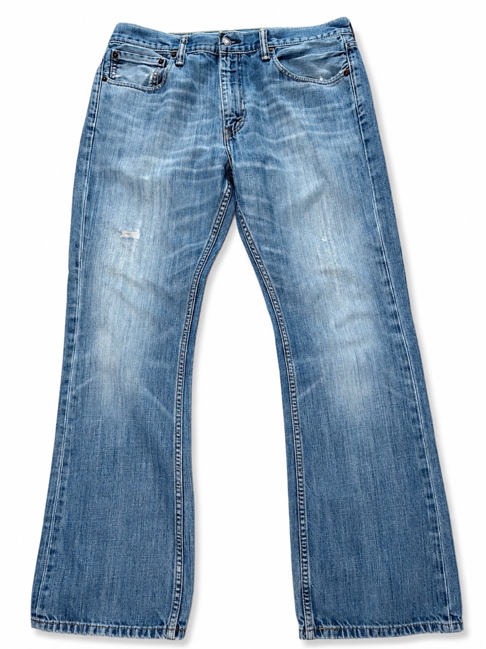 Levi’s Men’s 527 Slim Bootcut Distressed Jeans Size 36 x 32